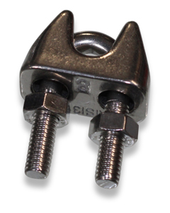 Cable clamp  8mm 5/16" SST